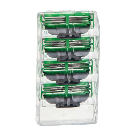 Gillette Mach3 + 8 Exchange Cassettes Complete Color Green-8
