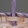 Wicker basket, d23 x 17 x 10/36 cm, purple, bamboo