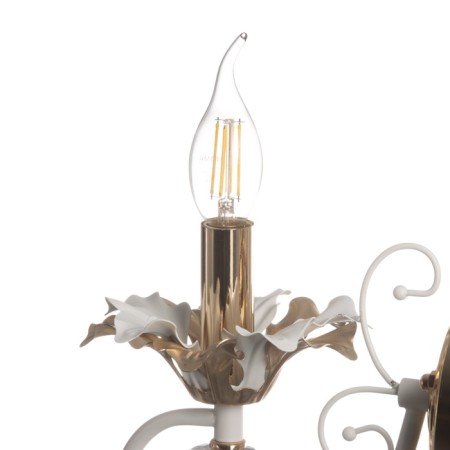 Bra "Liolet" E14 40W white-gold 20x25x13 cm-4