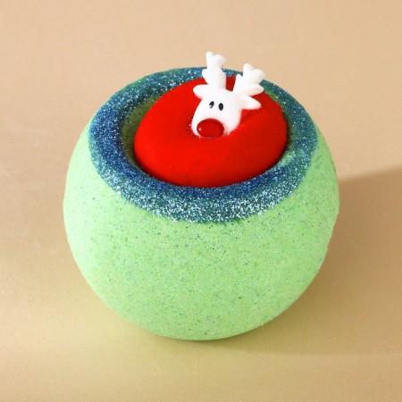 New Year. A bomb for a bath with a toy, 140 g, mix-21
