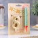 Candle for cake the number "8", "Oval + fountain" Golden
