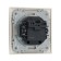 Tot Elegant switch, 10 a, 2 cl., Hidden, beige