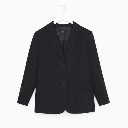 Women's jacket with a cut on the back mist size s-m, black color-7