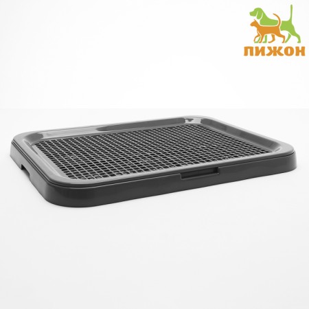 Dog toilet flat without a column 51 x 41 x 4cm gray gray