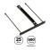 A set of mechanisms for delaying Istanm, plastic, 25 pcs., Black