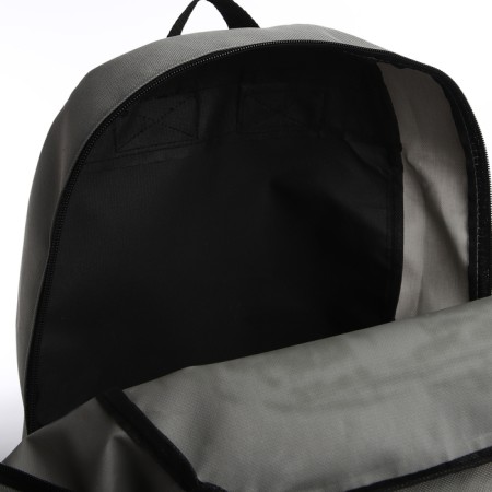 Youth backpack with lightning, external pocket, gray color-5