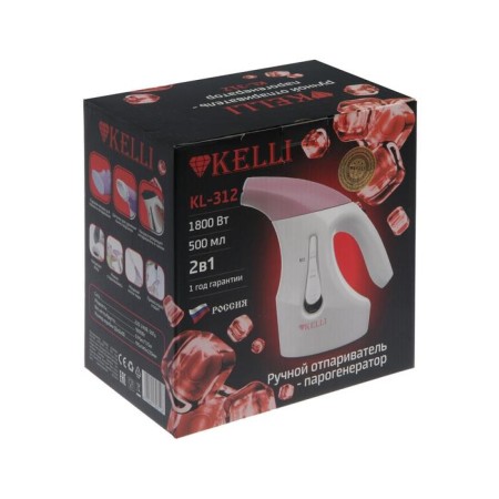 Kelli KL-312, manual, 2000 watts, 500 ml, nozzle kettle, white and purple-6
