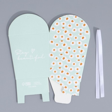 Bonbonniere box, gift packaging, “chamomile”, 7.5 x 8 x 7.5 cm-7