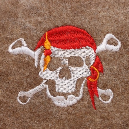 Bath cap "Pirate" with embroidery-3