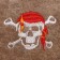 Bath cap "Pirate" with embroidery
