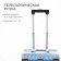 Small suitcase 20 ", lightning department, 2 code locks, 4 wheels, hook, blue color