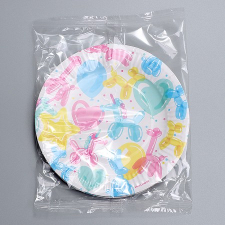 Disposable paper plate "balloons", 18 cm-3