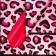 Matte, bilateral film, Leopard, fuchsia, 0.57 x 0.57 m