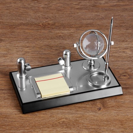 Table set 4V1 with a business card holder, black tree-4