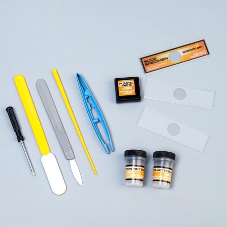 Microscope "Young Biologist" Frendering to x1200, white, backlight-1