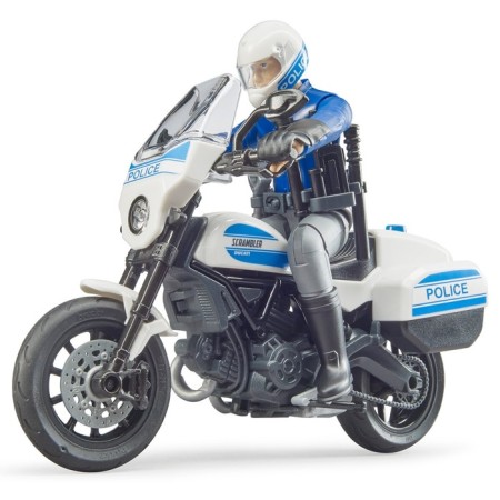 Game set SCRAMBLER DUCATI motorcycle with a policeman figure-3