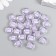 Plastic beads "Ball ribbed - internal color Lilac" set of 20 g 1.2x1.1 cm