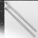 Clips "ice" classic 2 rows, white color in silver