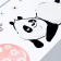 Sticker plastic interior color "cute pandas" set 2 sheets 30x90 cm