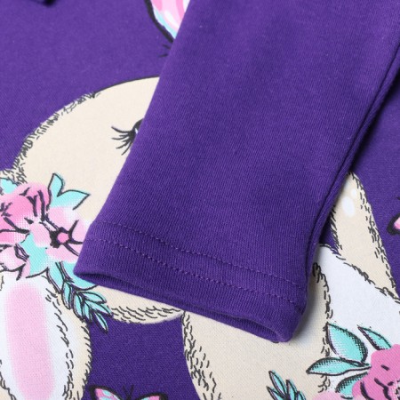 Turtleneck for girls, purple color, height 98 cm-2