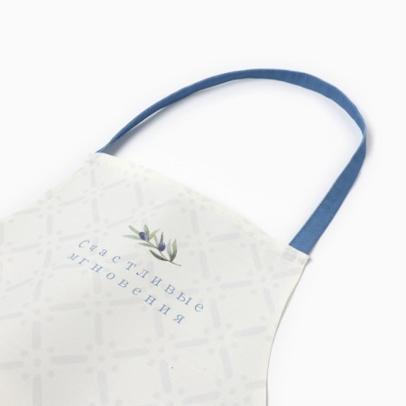 Apron "Ethel" Olives 60x70cm, 100% HL, reps 220 g/m2-6