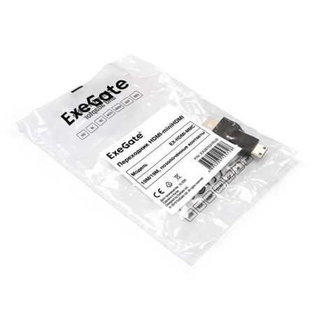 Adapter Exegate ex-hdmi-mmc, HDMI-minihdmi, black-2