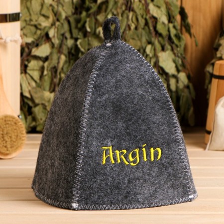 Bath cap with "Argin" embroidery