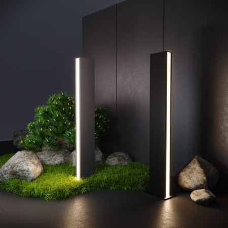 Landscape LED LED Elektrostandard, Flat, 45x100x700 mm, 12W, LED, 510LAM, 4000K, Gray Color-3