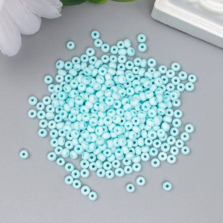 Glass 8/0 "Marshmallow. Matte. Heavenly" 10 g-1