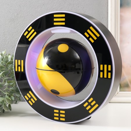 Levitative souvenir Light "Yin-Yang in a circle" Black ball d = 14 cm 26x14x26 cm-5