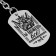 Keychain key a token "you can all", 9.5 x 2.7 cm