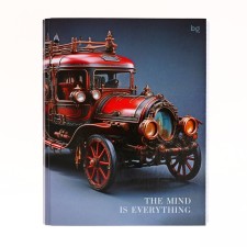 A notebook on the rings A5, 160 sheets, in the Steampank cage, glossy lamination