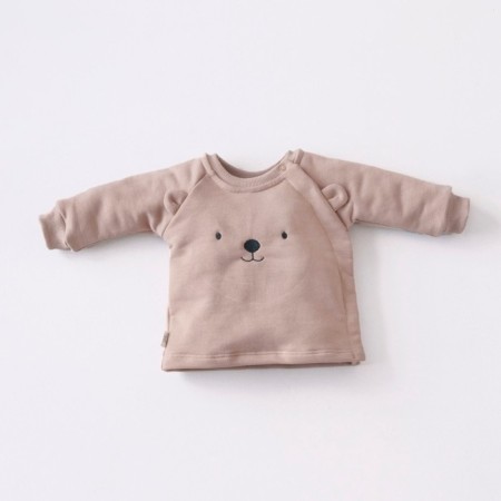 Kinderlitto Piccolino-3 kit, 2 subjects: hoodies, pants, height 68-74 cm, beige color-5