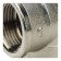 STOUT SFT-0014-000001, 1 ", internal/internal thread, nickelled brass