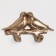 Nast-light decor "Doves", 10.5 x 7 cm, gold