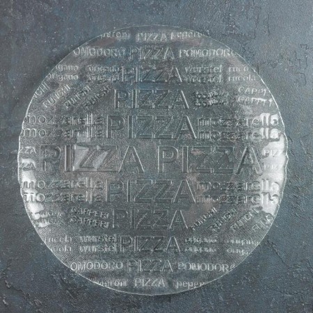 Plate "pizza", d = 35 cm, the color is transparent
