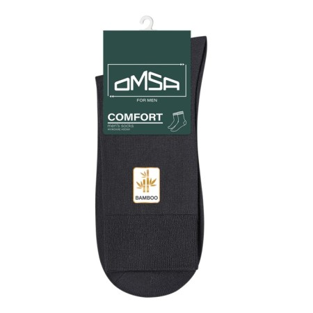 Men's socks Bamboo Omsa Classic, size 39-41, color Grigio Scur
