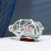 Souvenir ship in a bottle 15x8x9cm, white