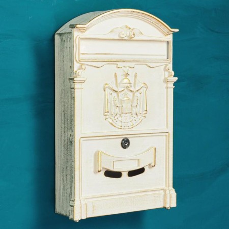 Ящик почтовый №4010В, Антик белый-1