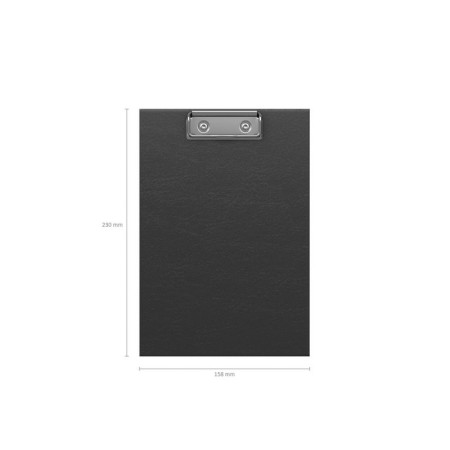A tablet with a clamp A5, 2 mm, Erichkrause Standard, cardboard/boumville, black (clipboard)-3