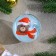 Christmas tree decoration for coloring "Bear" Size: 8 cm; 2 pcs., Brush