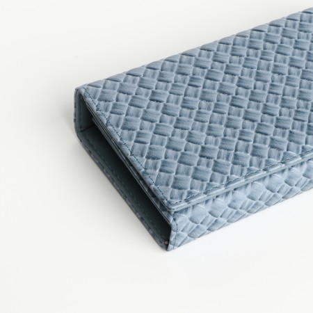 Women's wallet on magnets, blue color-2