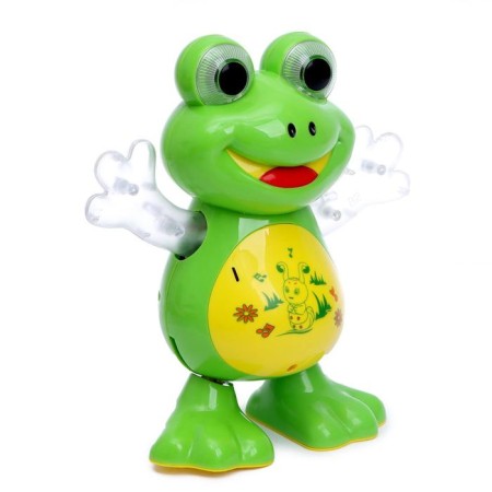 Toy "Frog", works from batteries, dances, light and sound effects-1