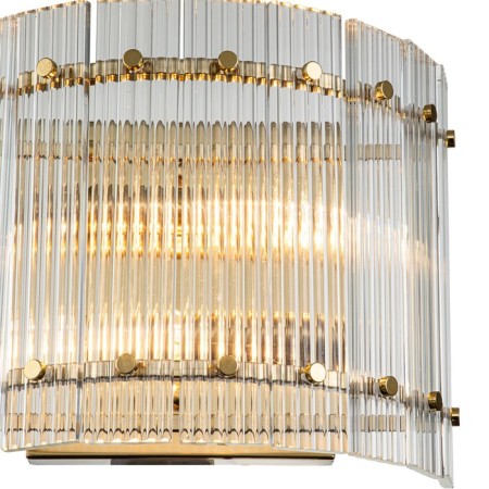Bra Indigo, 12024/2W Brass. 2x40W, E14, 190x330x250 mm, transparent color-1