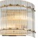 Bra Indigo, 12024/2W Brass. 2x40W, E14, 190x330x250 mm, transparent color