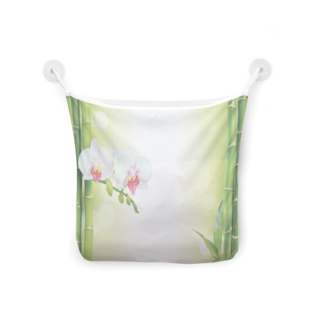 Organizer in a bathtub on the suction cups "Orchid", for storing toys and trifles, size 33 × 39 cm-2
