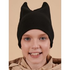 Children's hat, size 51-52, black color