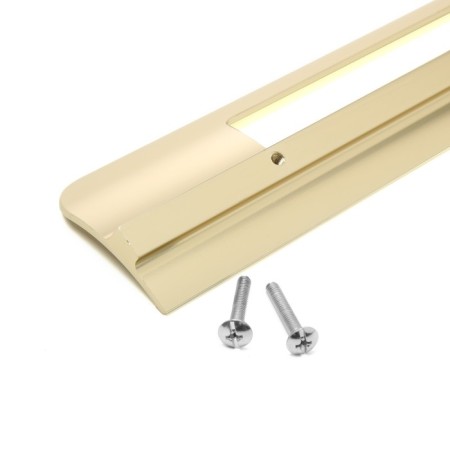 Furniture bracket RS1402, M/O = 192, Satin gold color-4