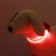 Collar with backlight leopard 3 glow modes Size S, Osh 22-40 x 2.5 cm red red