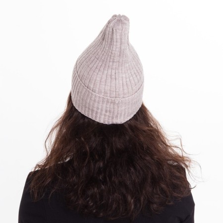 Female Winter hat, beige color, size 52-56-3